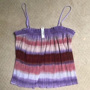 Madewell Ombre Rainbow Micropleat Cami